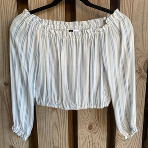 Off the Shoulder striped top